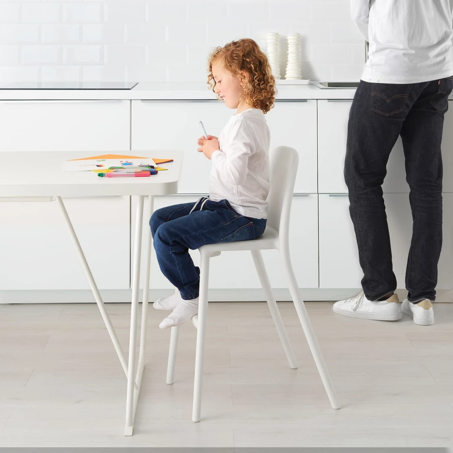 Детский стул - URBAN  IKEA/ УРБАН ИКЕА, 79х45 см, белый (изображение №2)