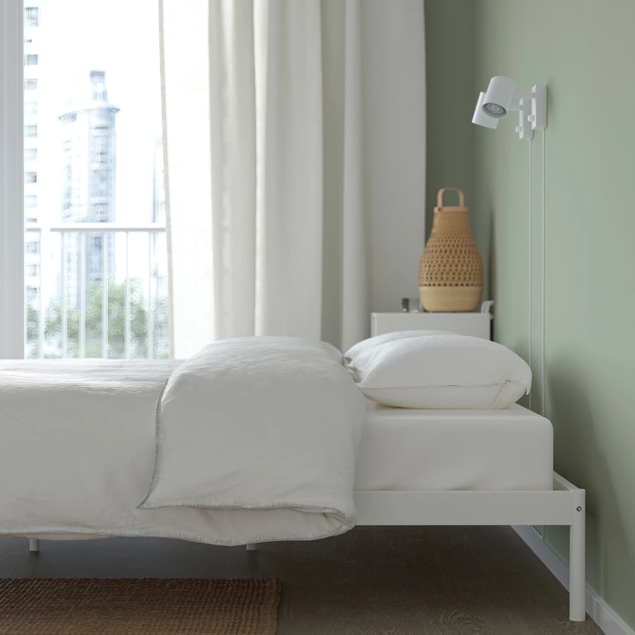 Каркас кровати - IKEA VEVELSTAD, 200х160 см, белый, ВЕВЕЛСТАД ИКЕА (изображение №3)