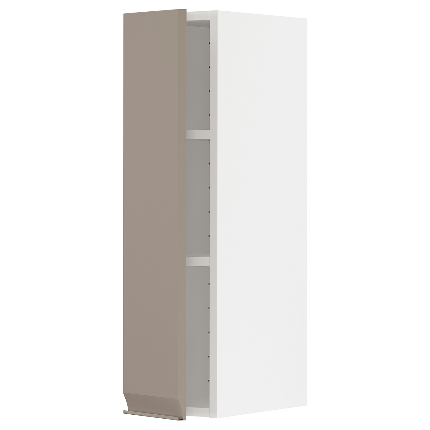 Навесной шкаф с полкой - METOD IKEA/ МЕТОД ИКЕА, 80х20 см, белый/бежевый