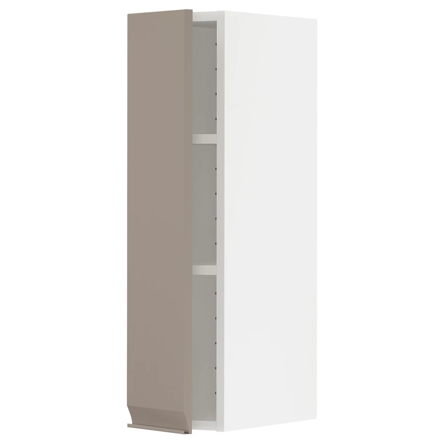 Навесной шкаф с полкой - METOD IKEA/ МЕТОД ИКЕА, 80х20 см, белый/бежевый (изображение №1)