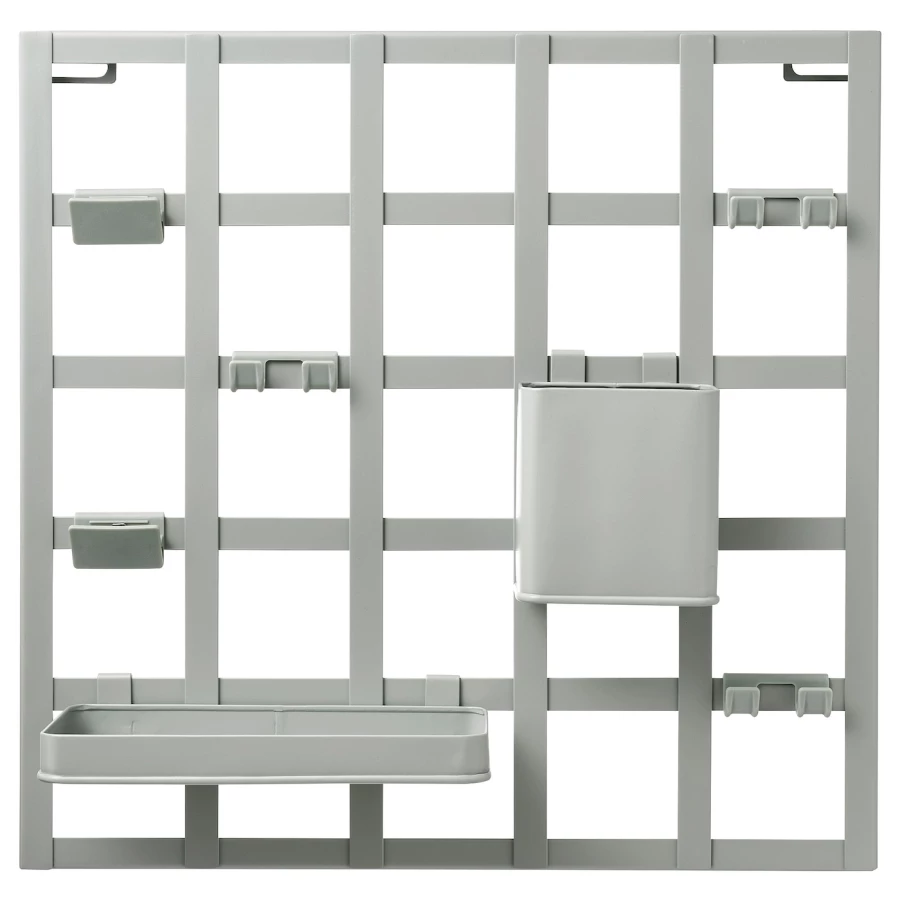 Комбинация перфорированных панелей - SNICKRA IKEA/СНИКРА ИКЕА, 38х38 см, серый (изображение №1)