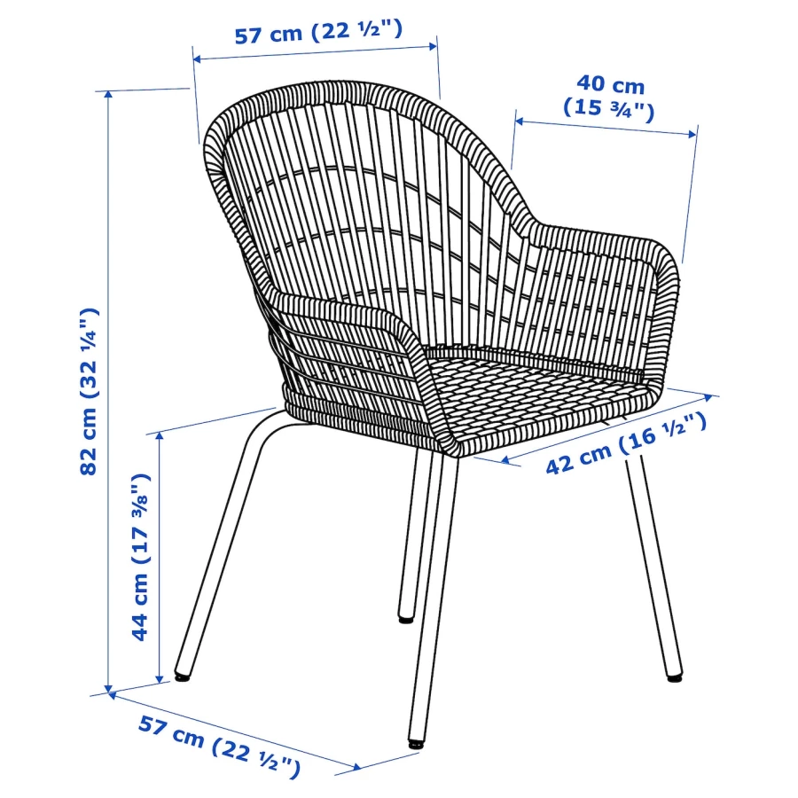 Обеденный набор - STRANDTORP/NILSOVE IKEA/ СТРАНДТРОП/НИЛЬСОВЕ ИКЕА, 205х95х75 см, белый (изображение №7)