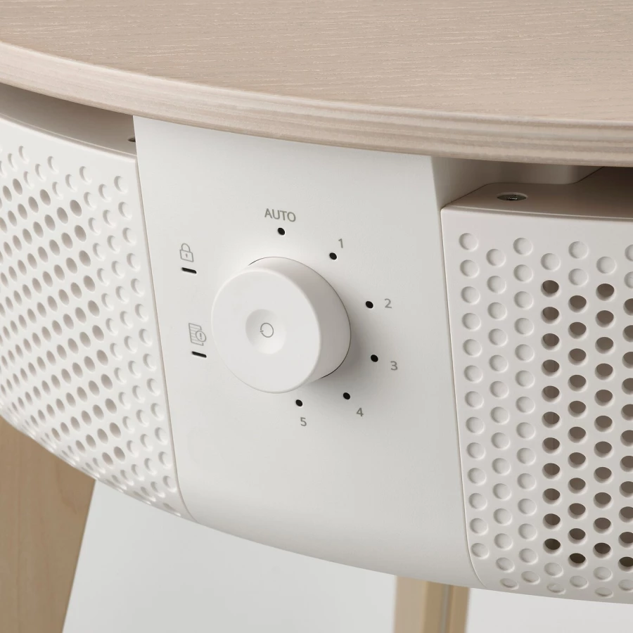 Стол с очистителем воздуха со сменным фильтром - IKEA STARKVIND, 56х56 см, белый, СТАРКВИНД ИКЕА (изображение №9)