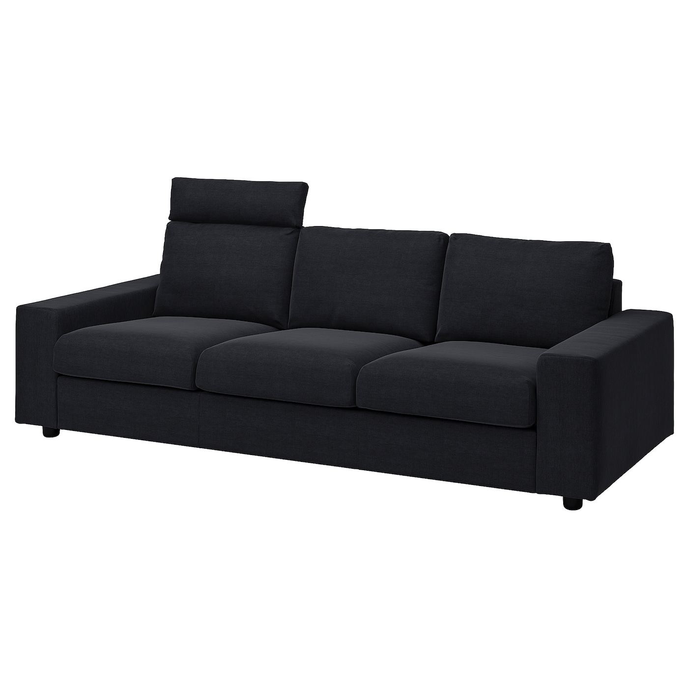 Чехол на 3-местный диван  - IKEA  VIMLE/ВИМЛЕ ИКЕА, 255х103 см. черный