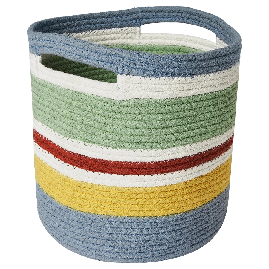 Корзина для хранения - IKEA STRANDSKATA, 20 см, плетеная/разноцветная ИКЕА (изображение №1)