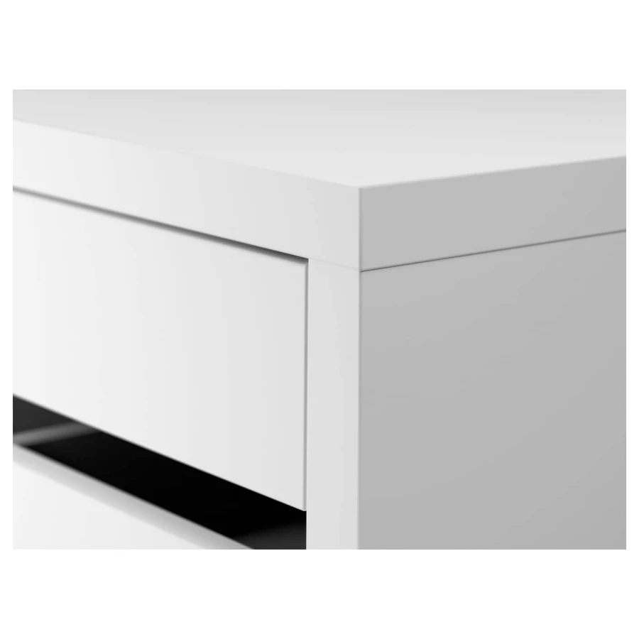 Комод с местом для документов - IKEA MICKE/МИККЕ ИКЕА, 35х50х75 см, белый (изображение №5)