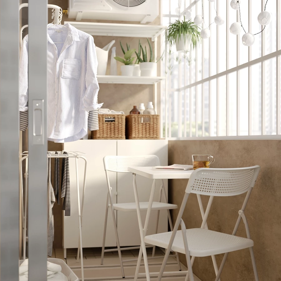 Складной стул - IKEA TORPARÖ, 78x39x44см, белый, ТОРПАРЁ ИКЕА (изображение №3)