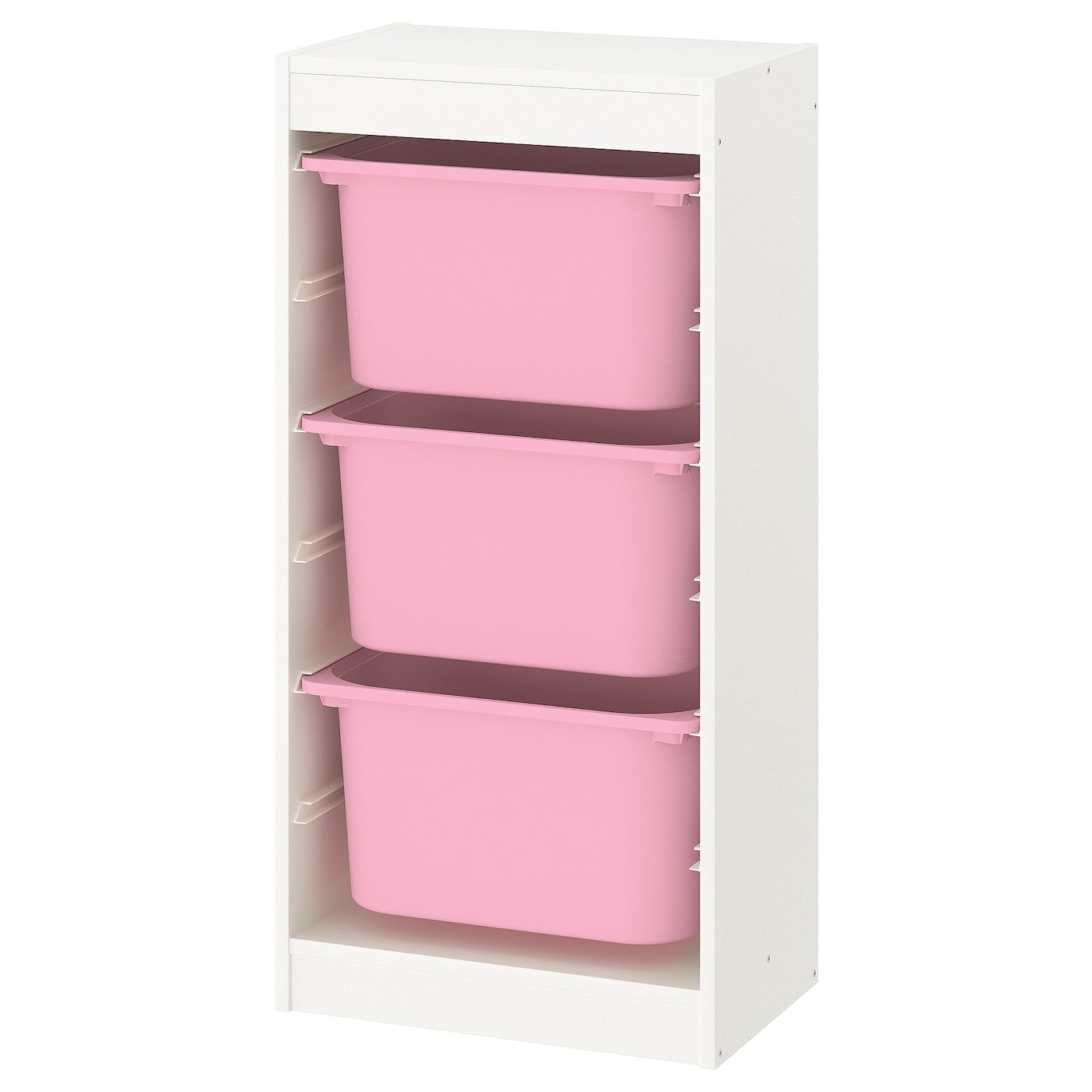 Стеллаж - IKEA TROFAST, 46х30х94 см, белый/розовый, ТРУФАСТ ИКЕА