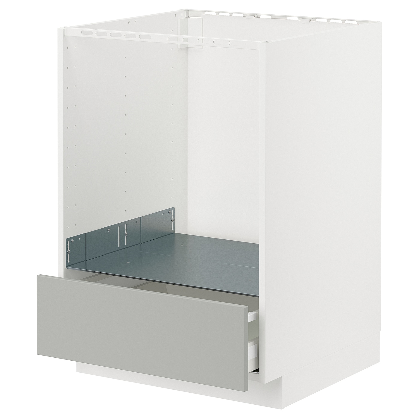 Шкаф - METOD / MAXIMERA IKEA/ МЕТОД/ МАКСИМЕРА ИКЕА,  88х60 см, белый/серый