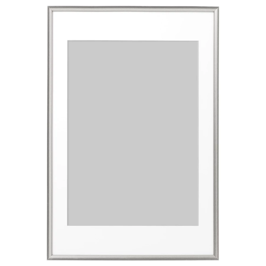 Рамка - IKEA SILVERHÖJDEN/SILVERHOJDEN, 61х91 см, серебряный цвет, СИЛВЕРХОЙДЕН ИКЕА (изображение №1)