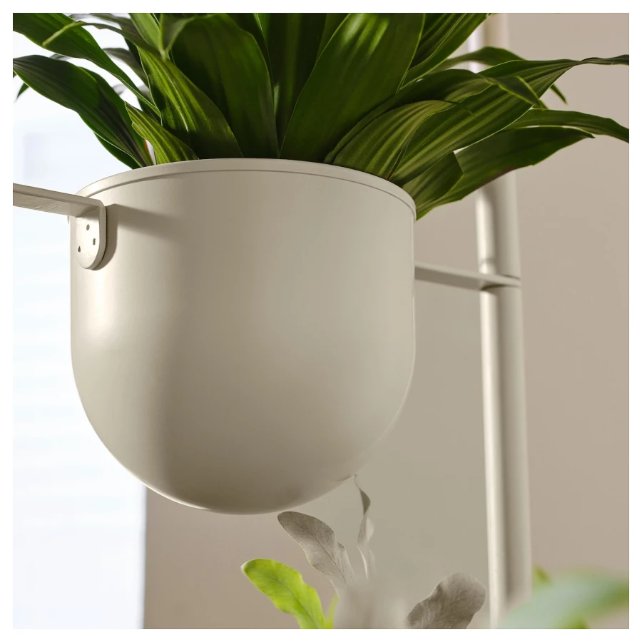 Подставка для растений с 3 горшками - IKEA DAKSJUS, бежевый, ДАКСЬЮС ИКЕА (изображение №4)