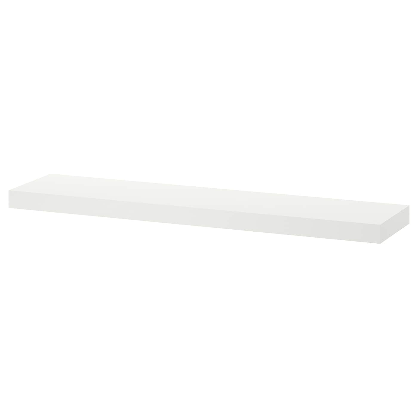 Полка настенная без ножки - IKEA LACK/ ЛАКК ИКЕА, 110x26 см, белый матовый