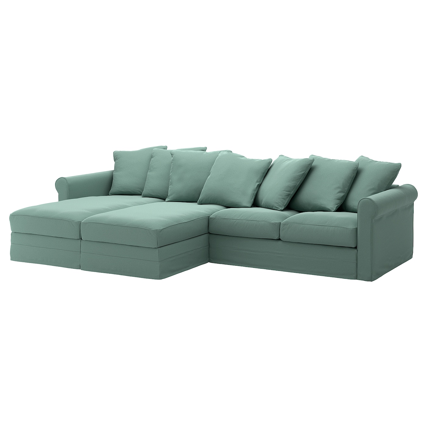 Чехол на 4-местный диван с шезлонгом - GRÖNLID / GRОNLID  IKEA/  ГРЕНЛИД ИКЕА,  зеленый