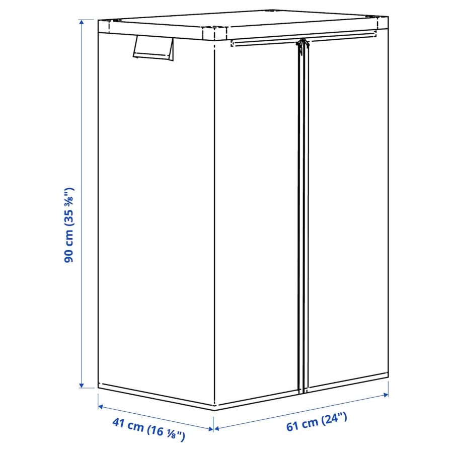 Чехол прозрачный/внутренний/наружный - JOSTEIN IKEA/ЙОСТЕЙН  ИКЕА, 90х61 см, белый (изображение №4)