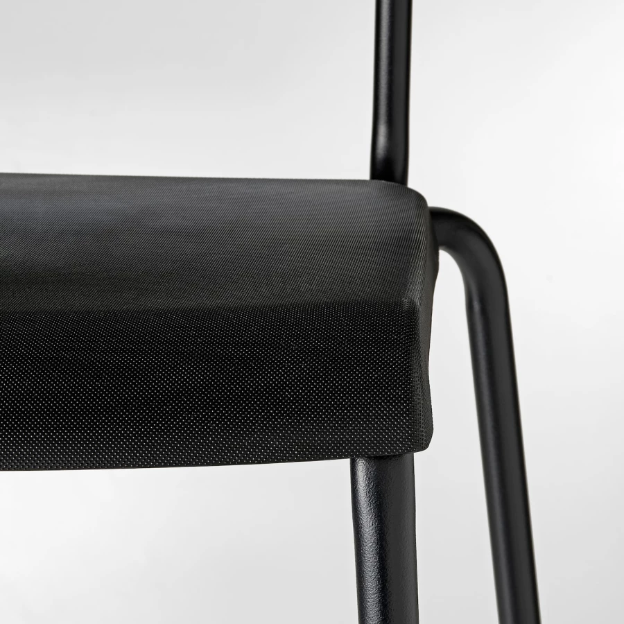 Барный стул - IKEA STIG/СТИГ ИКЕА , 44х54х90 см (63 см), черный (изображение №7)