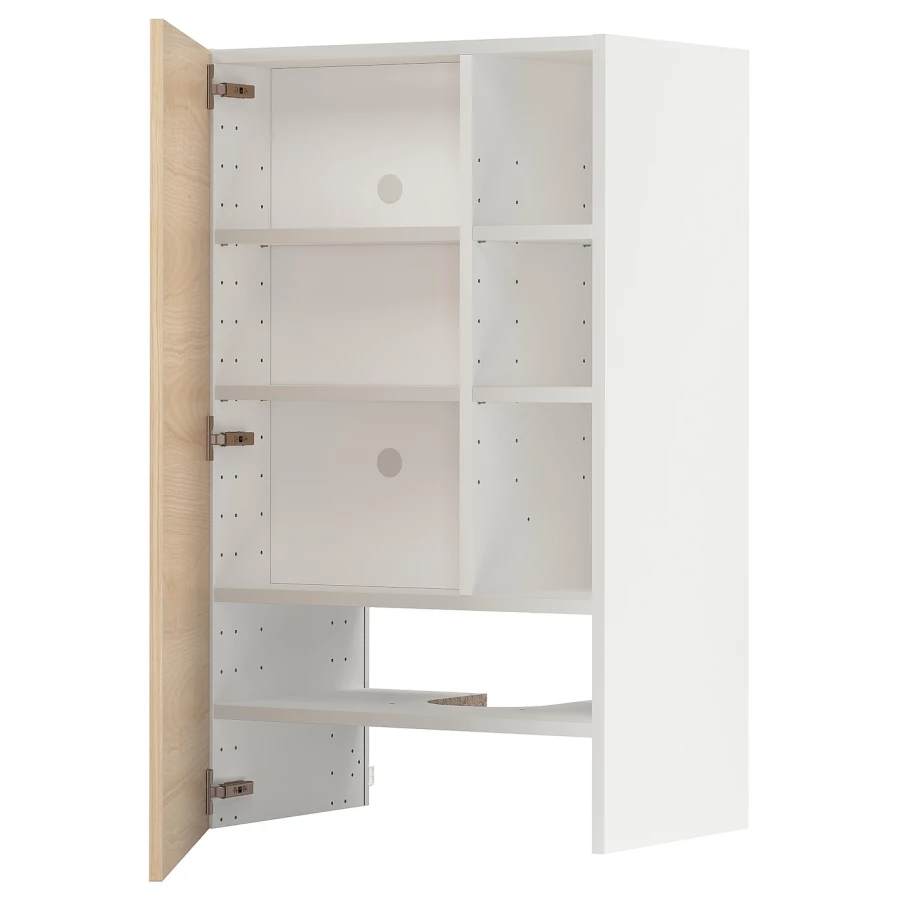 Навесной шкаф - METOD IKEA/ МЕТОД ИКЕА, 100х60 см, белый/под беленый дуб (изображение №1)