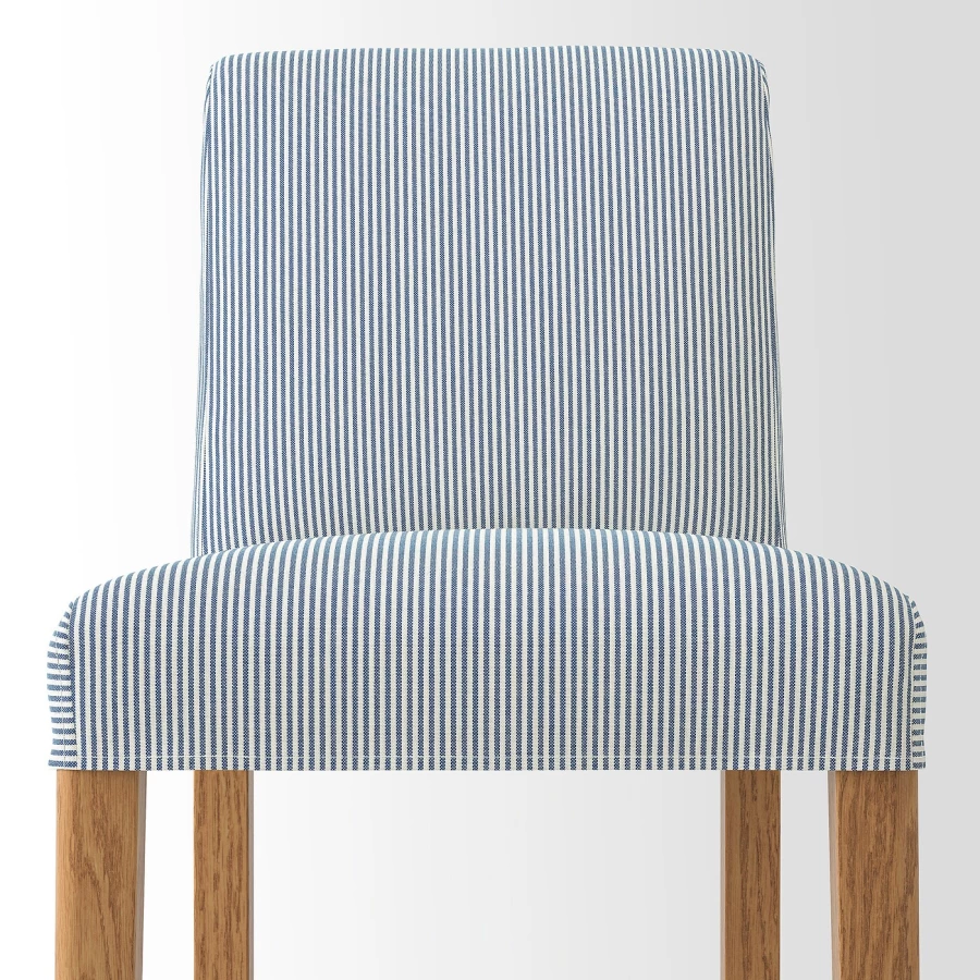 Барный стул со спинкой - BERGMUND IKEA/БЕРГМУНД ИКЕА, 97х45х48см, голубой (изображение №3)