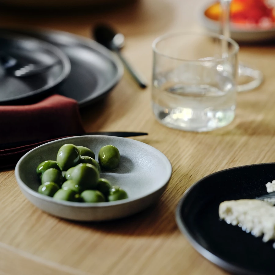 Блюдо сервировочное IKEA STOCKHOLM 2025/СТОКГОЛЬМ 2025 ИКЕА, 14х24 см, серо-зеленый (изображение №2)