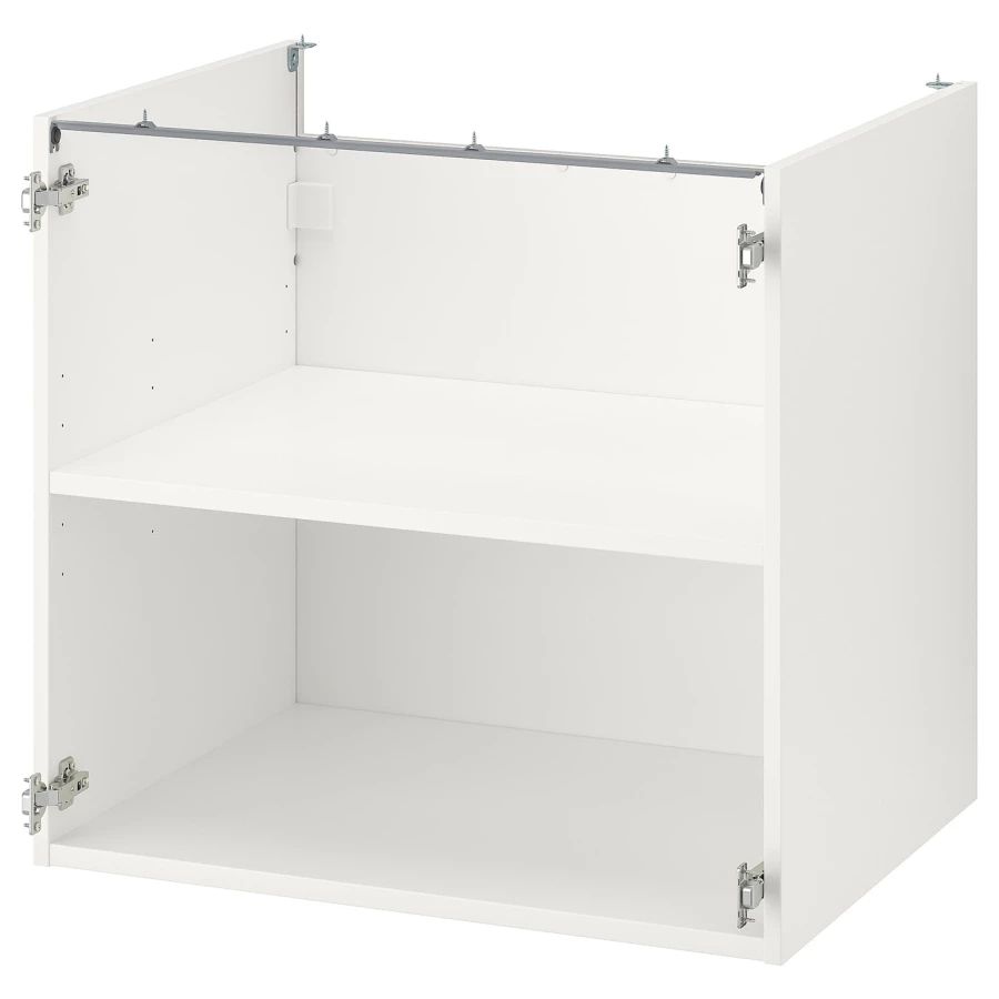 Каркас базового шкафа - ENHET IKEA/ ЭНХЕТ ИКЕА, 80x60x75 см, белый (изображение №1)