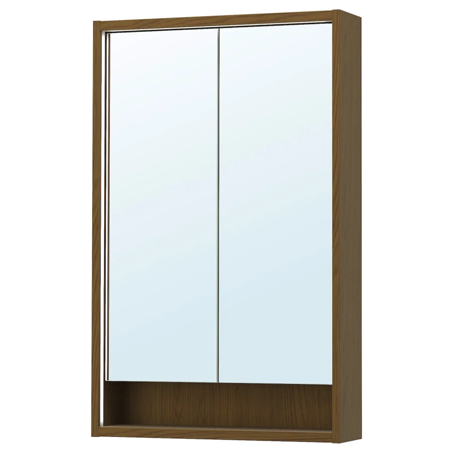 Зеркальный шкаф - FAXÄLVEN / FAXАLVEN IKEA/  ФАКСЭЛЬВЕН ИКЕА , 60х95х15 см, коричневый (изображение №1)