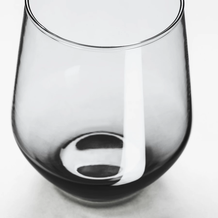 Набор стаканов, 4 шт. - IKEA IVRIG, 450 мл, прозрачное стекло, ИВРИГ ИКЕА (изображение №2)