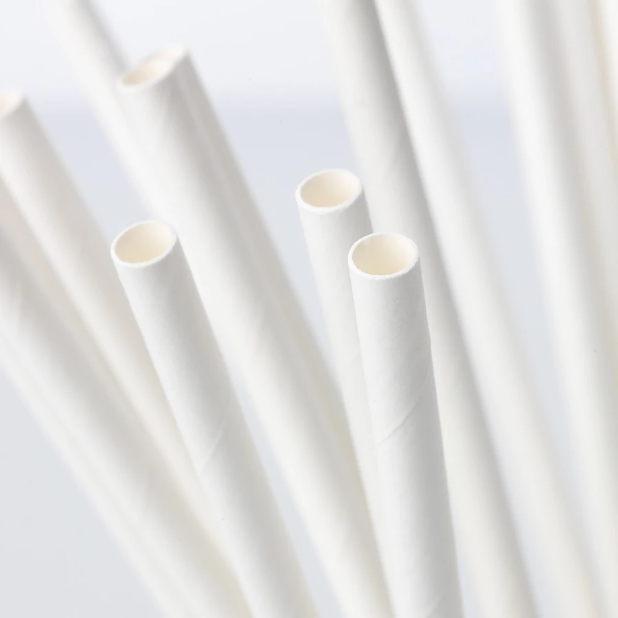 Бумажные соломинки - IKEA FÖRNYANDE/FORNYANDE, белые, ФОРНЬЯНДЕ ИКЕА (изображение №3)