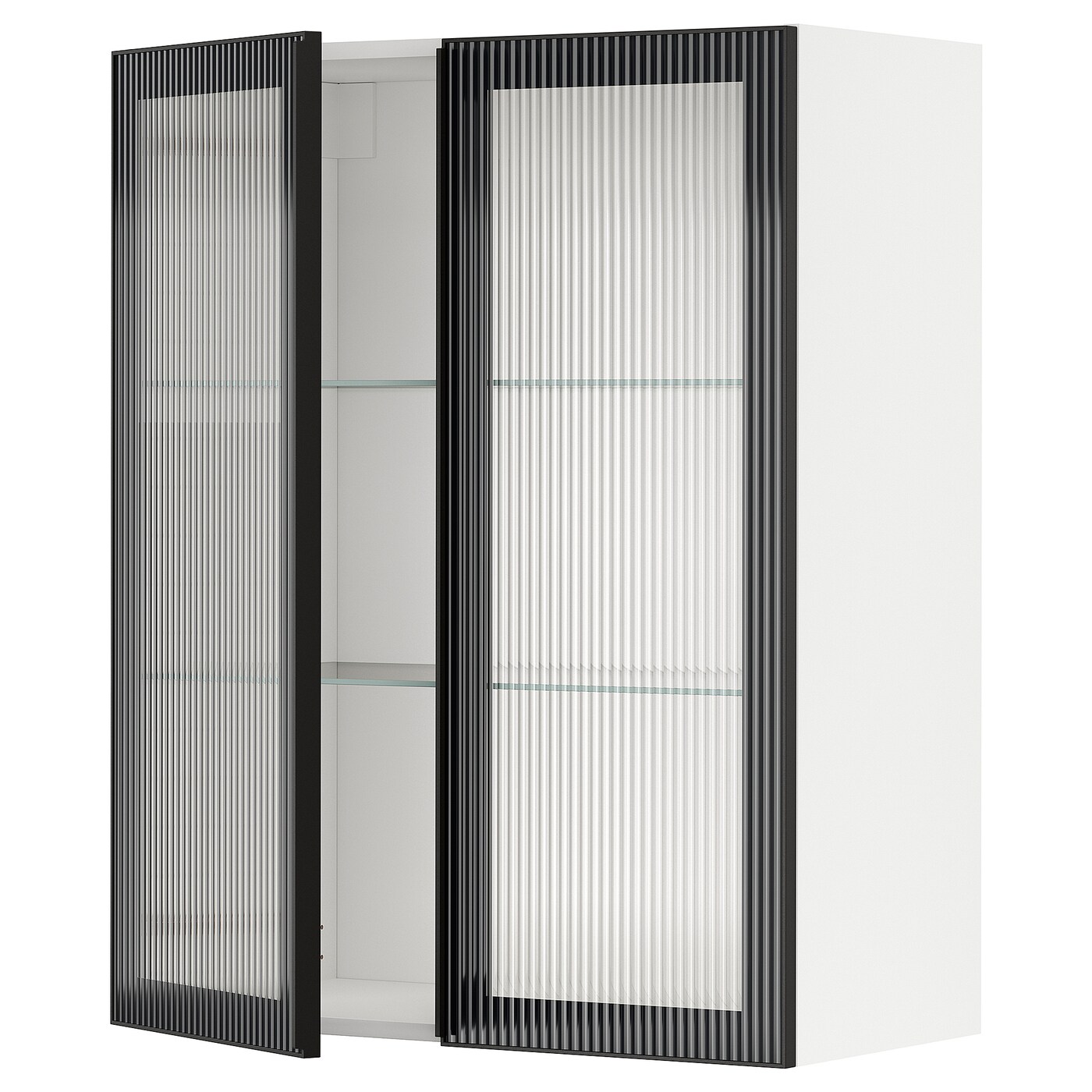 Шкаф - METOD  IKEA/  МЕТОД ИКЕА, 100х80 см, белый/черный