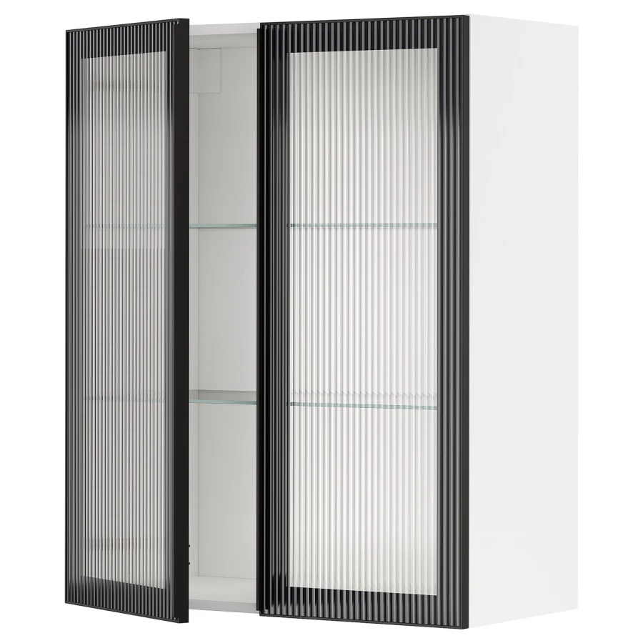 Шкаф - METOD  IKEA/  МЕТОД ИКЕА, 100х80 см, белый/черный (изображение №1)