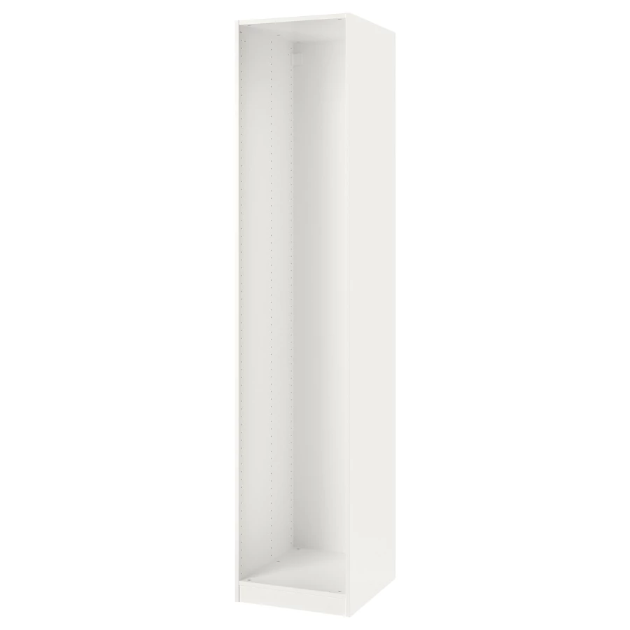 Каркас гардероб - IKEA PAX, 50x58x236 см, белый ПАКС ИКЕА (изображение №1)