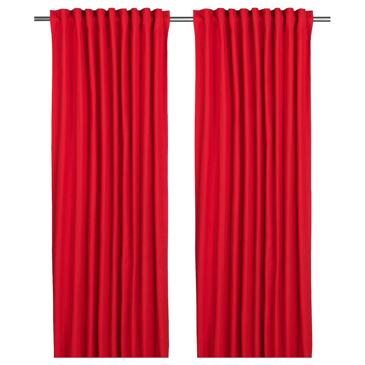 Штора, 2 шт. - IKEA VINTERFINT, 250х145 см, красный, ВИНТЕРФИНТ ИКЕА