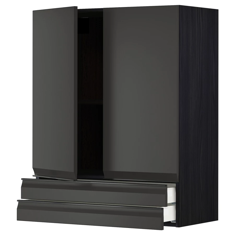 Напольный шкаф - IKEA METOD MAXIMERA, 100x39x80см, темно-серый, МЕТОД МАКСИМЕРА ИКЕА (изображение №1)
