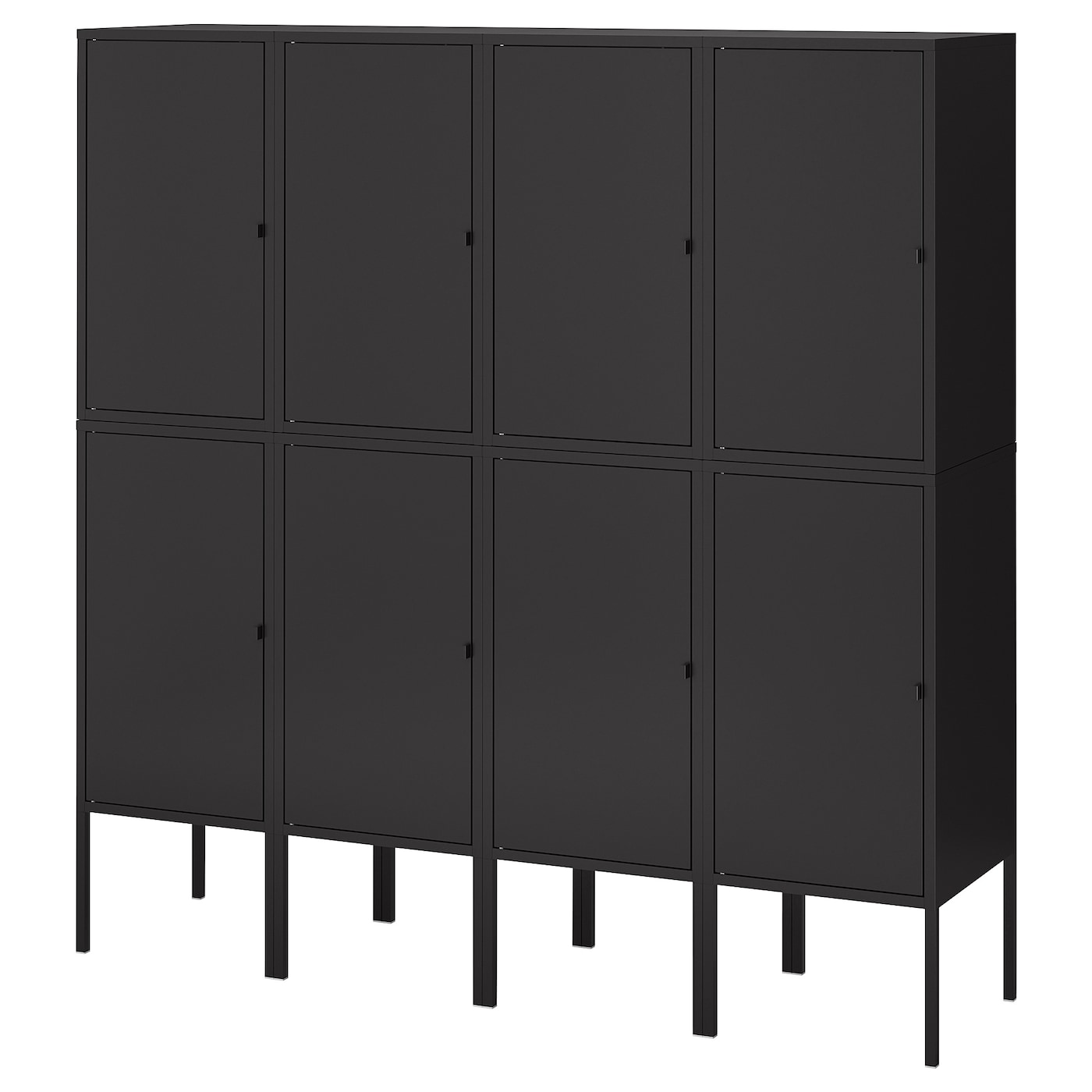 Книжный шкаф - LIXHULT IKEA/ ЛИКСГУЛЬТ ИКЕА,  142х140 см, черный