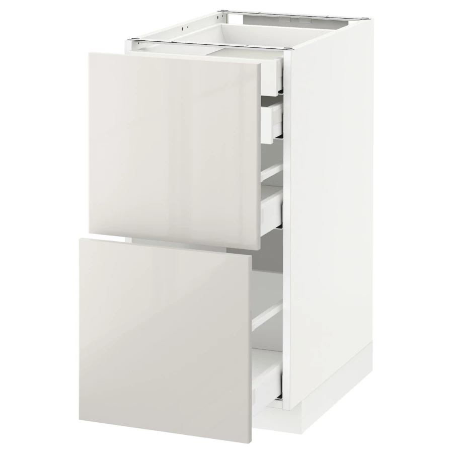 Напольный шкаф  - IKEA METOD MAXIMERA, 88x61,8x40см, белый, МЕТОД МАКСИМЕРА ИКЕА (изображение №1)
