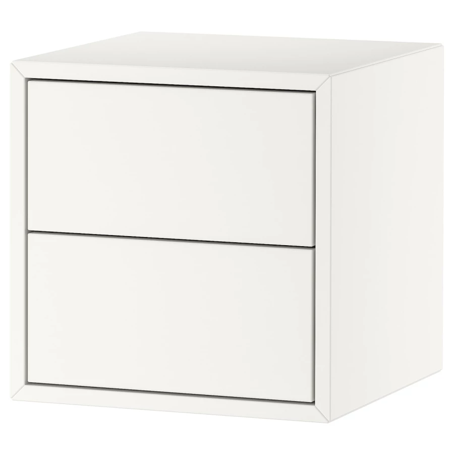 Навесной шкаф с 2 ящиками - IKEA EKET, 35х35х35 см, белый ЭКЕТ ИКЕА (изображение №1)