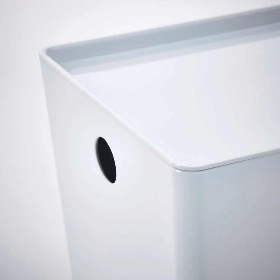 Контейнер с крышкой - KUGGIS IKEA/ КУГГИС ИКЕА,  белый (изображение №2)