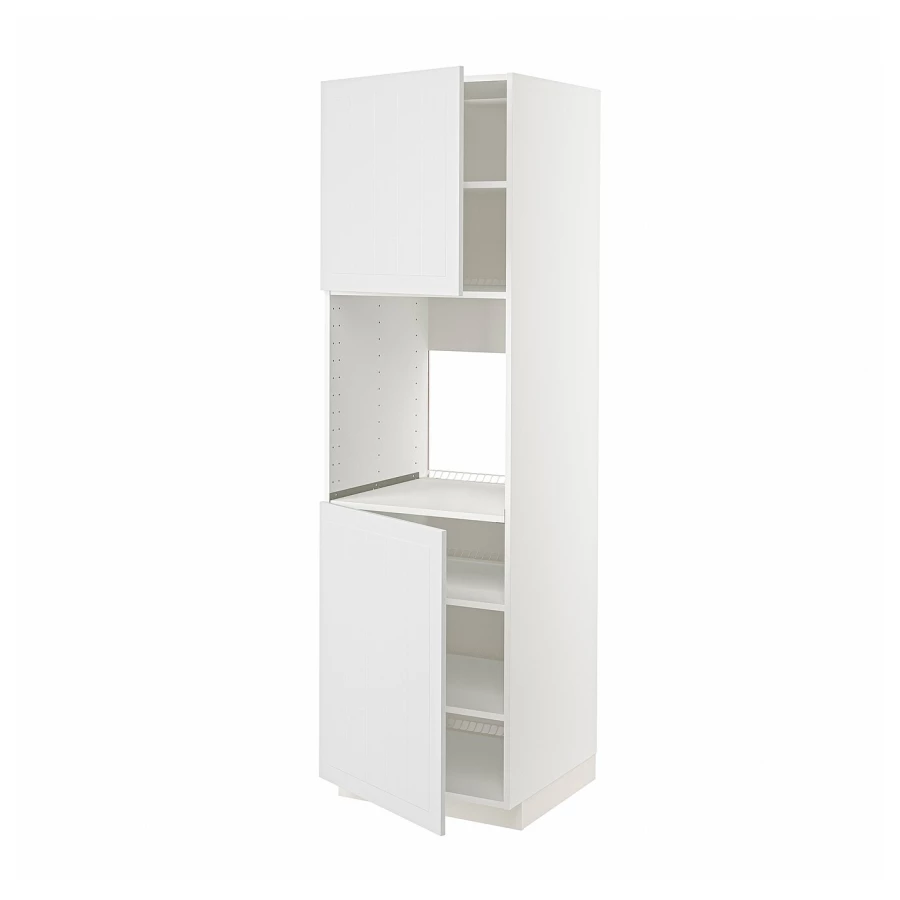 Кухонный шкаф-пенал - IKEA METOD/МЕТОД ИКЕА, 200х60х60 см, белый (изображение №1)