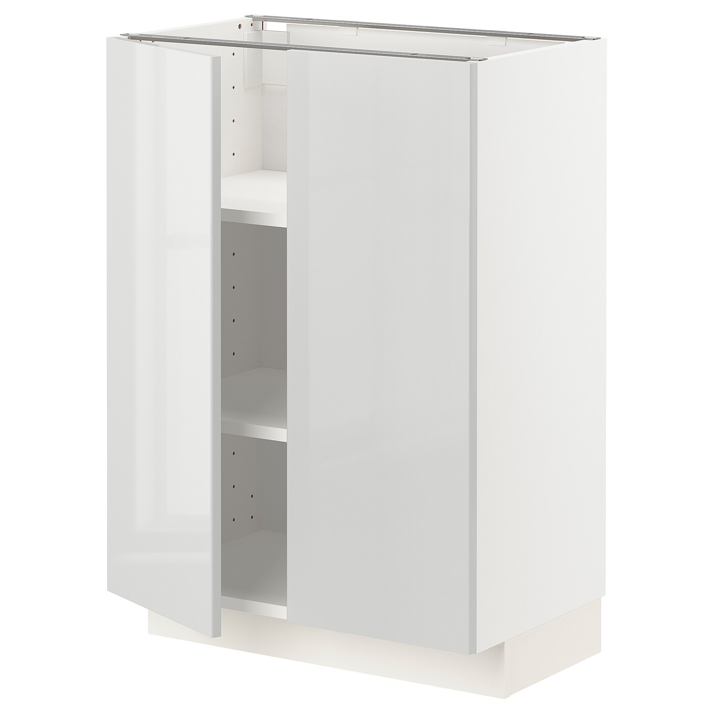 Напольный шкаф - IKEA METOD, 88x39x60см, белый/светло-серый, МЕТОД ИКЕА