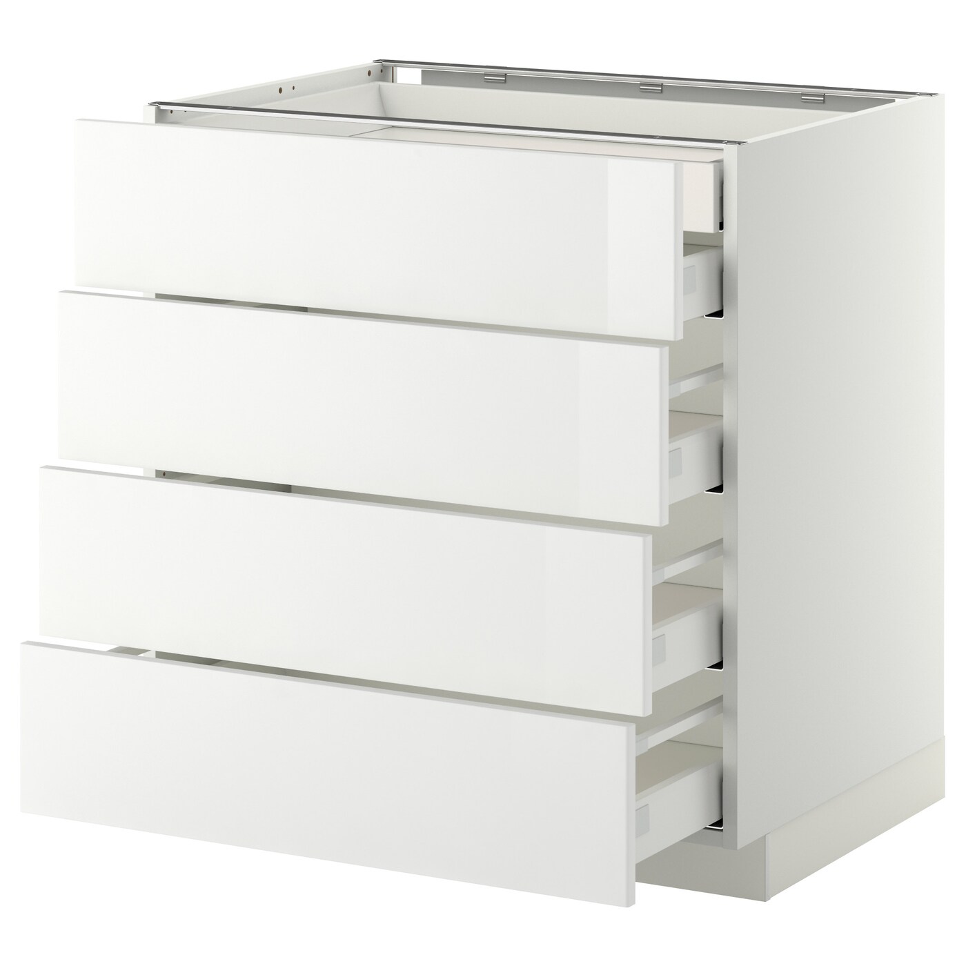 Напольный кухонный шкаф  - IKEA METOD MAXIMERA, 80x61,8x80см, белый, МЕТОД МАКСИМЕРА ИКЕА