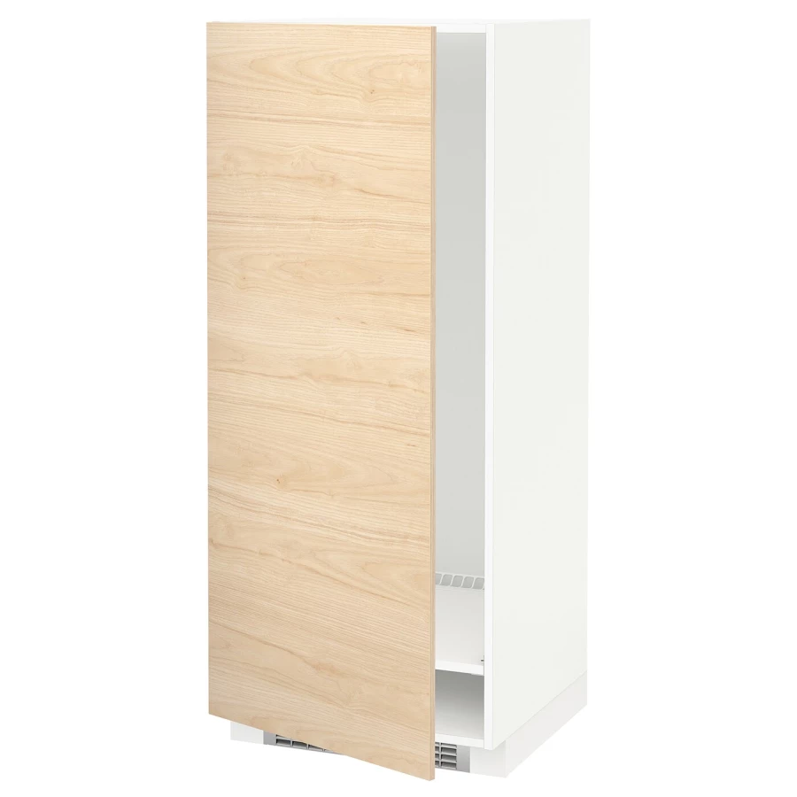 Напольный шкаф - IKEA METOD, 148x62x60см, белый/светлый ясень, МЕТОД ИКЕА (изображение №2)