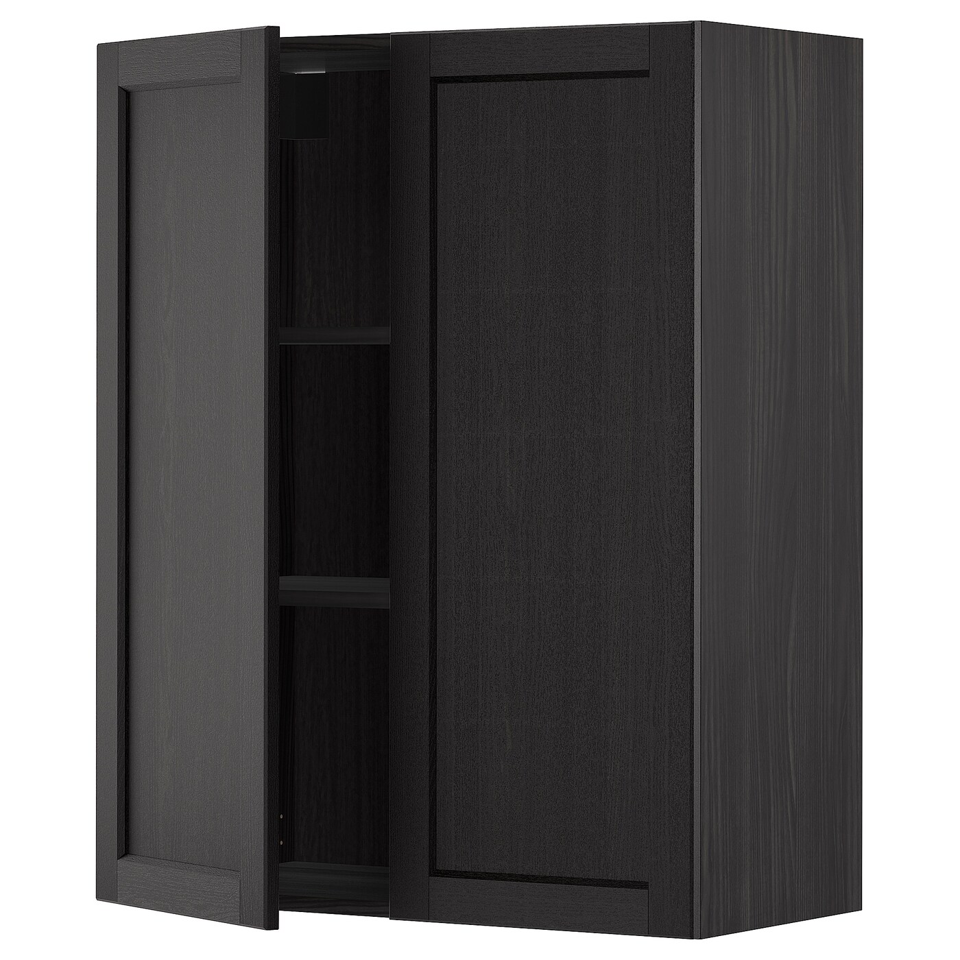 Шкаф  - METOD / MAXIMERA IKEA/  МЕТОД/МАКСИМЕРА ИКЕА, 100х80 см, черный