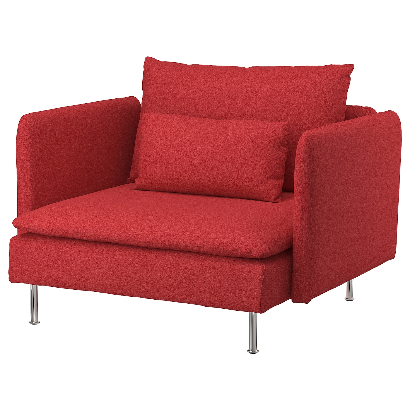 Кресло - IKEA SÖDERHAMN/SDERHAMN/СЁДЕРХАМН ИКЕА, 105х99х83 см, красный