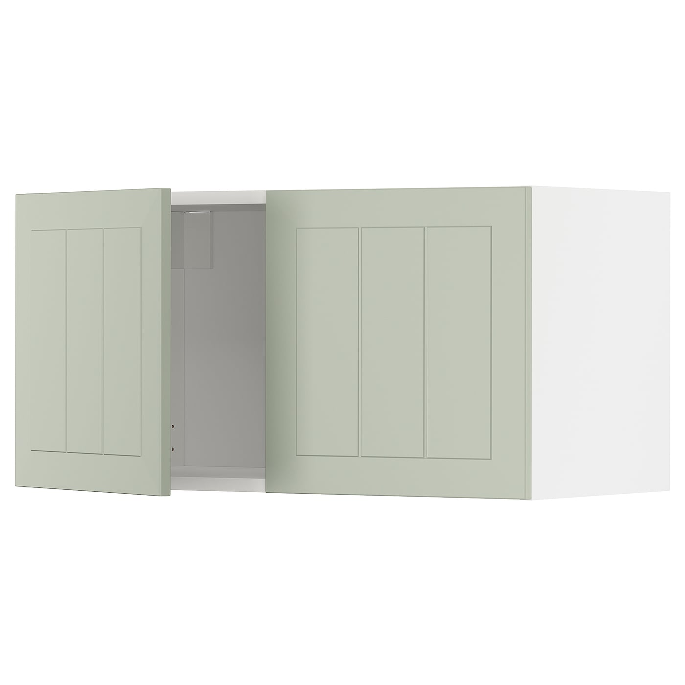 Навесной шкаф - METOD IKEA/ МЕТОД ИКЕА, 40х80 см, белый/зеленый