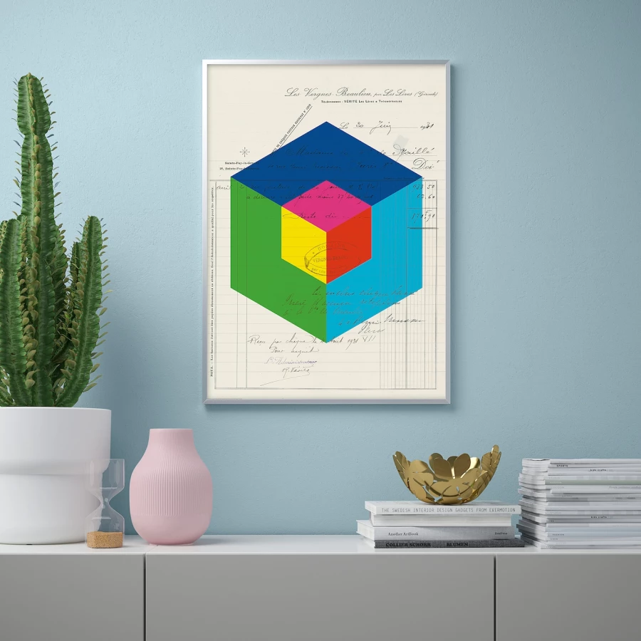 Постер - IKEA BILD, 50х70 см, «Цветные блоки», БИЛЬД ИКЕА (изображение №2)