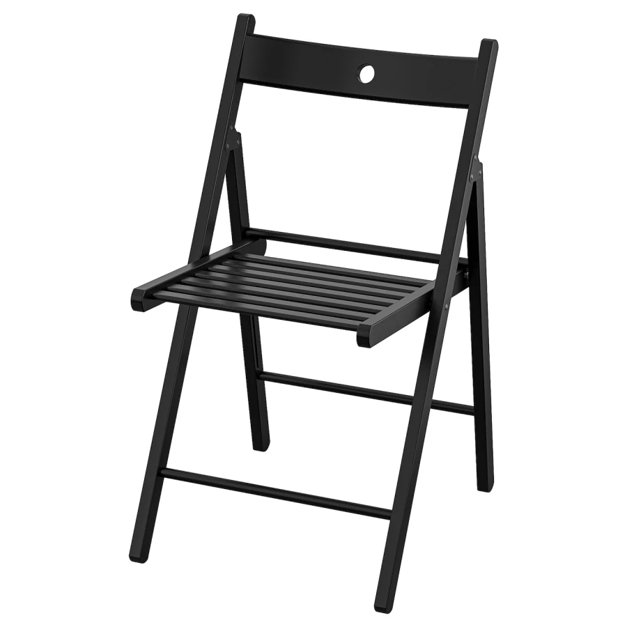 Складной стул - ИКЕА FRÖSVI , 44х77х51 см, черный, ФРОСВИ ИКЕА (изображение №1)