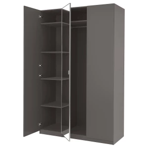 Шкаф - IKEA PAX/FORSAND/ÅHEIM/AHEIM/ПАКС/ФОРСАНД/ОХЕЙМ ИКЕА, 60х150х236,4 см, темно-серый