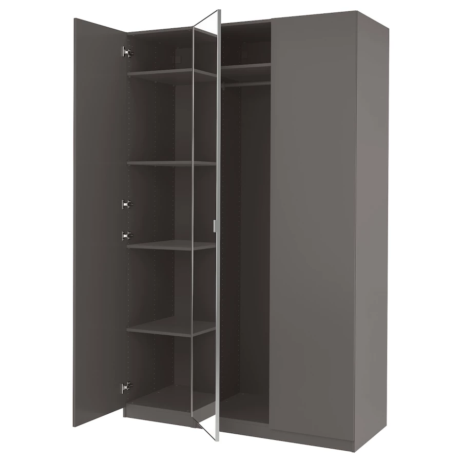 Шкаф - IKEA PAX/FORSAND/ÅHEIM/AHEIM/ПАКС/ФОРСАНД/ОХЕЙМ ИКЕА, 60х150х236,4 см, черный (изображение №1)