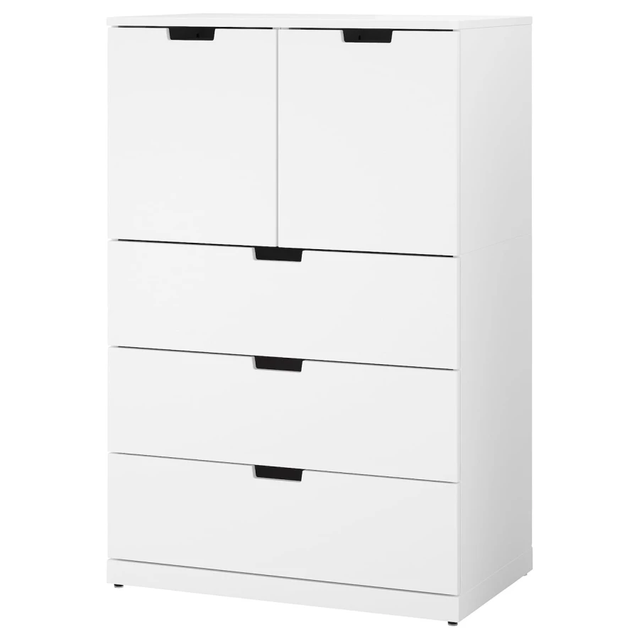 Комод - IKEA NORDLI/НОРДЛИ ИКЕА, 47х122х80 см, белый (изображение №1)