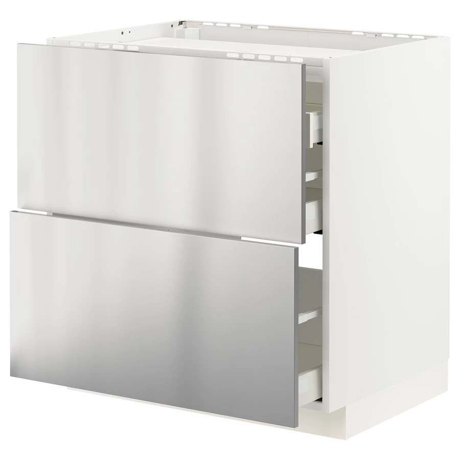 Напольный 2-дверный шкаф  - IKEA METOD MAXIMERA, 88x61,6x60см, светло-серый, МЕТОД МАКСИМЕРА ИКЕА (изображение №1)