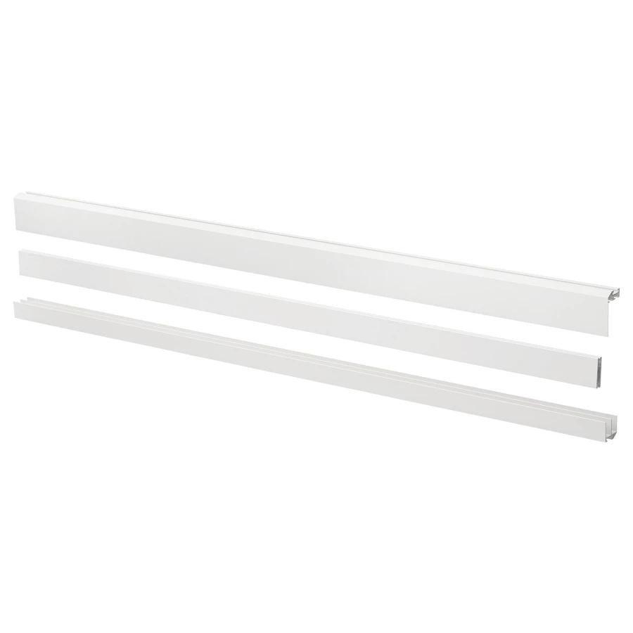 Рейка с креплениями для раздвижной двери - IKEA LARKOLLEN/ЛАРКОЛЛЕН ИКЕА, 80 см, белый (изображение №1)