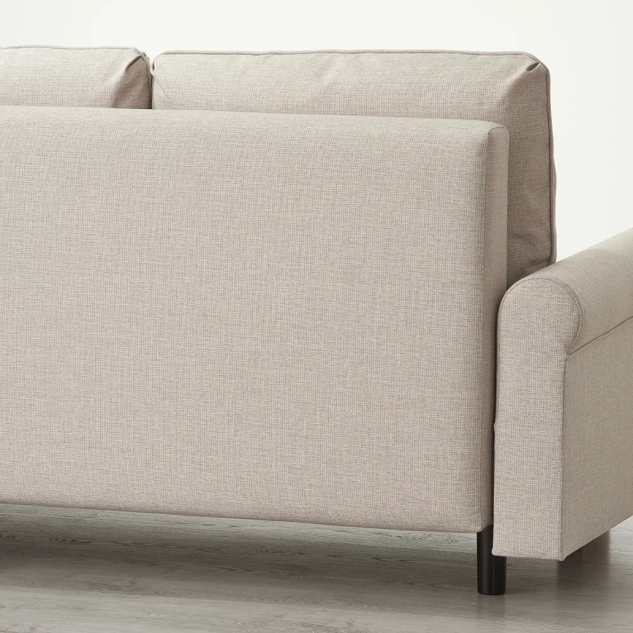 3-местный диван-кровать - IKEA GRIMHULT, 92x236см, бежевый, ГРИМХУЛЬТ ИКЕА (изображение №5)